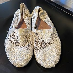 Womens Toms Lace Flats